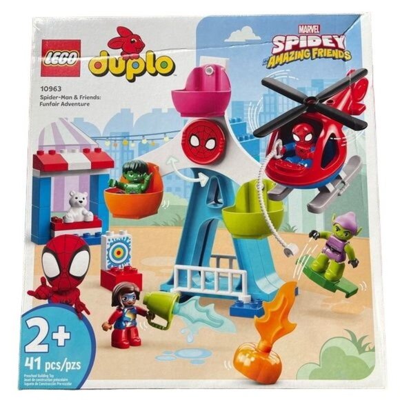 Lego Duplo 10963 Marvel Spiderman Friends Fun Fair Adventure Retired New Gift - Picture 1 of 11